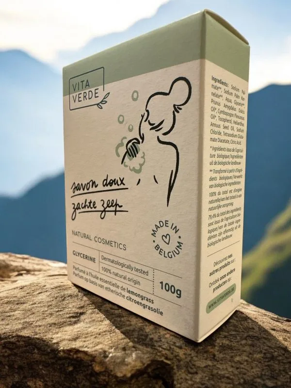 Savon doux à la glycérine VIta Verde sur la montagne